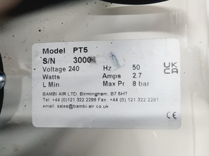 Thumbnail image of BAMBI PT5 Oil Free Air Compressor