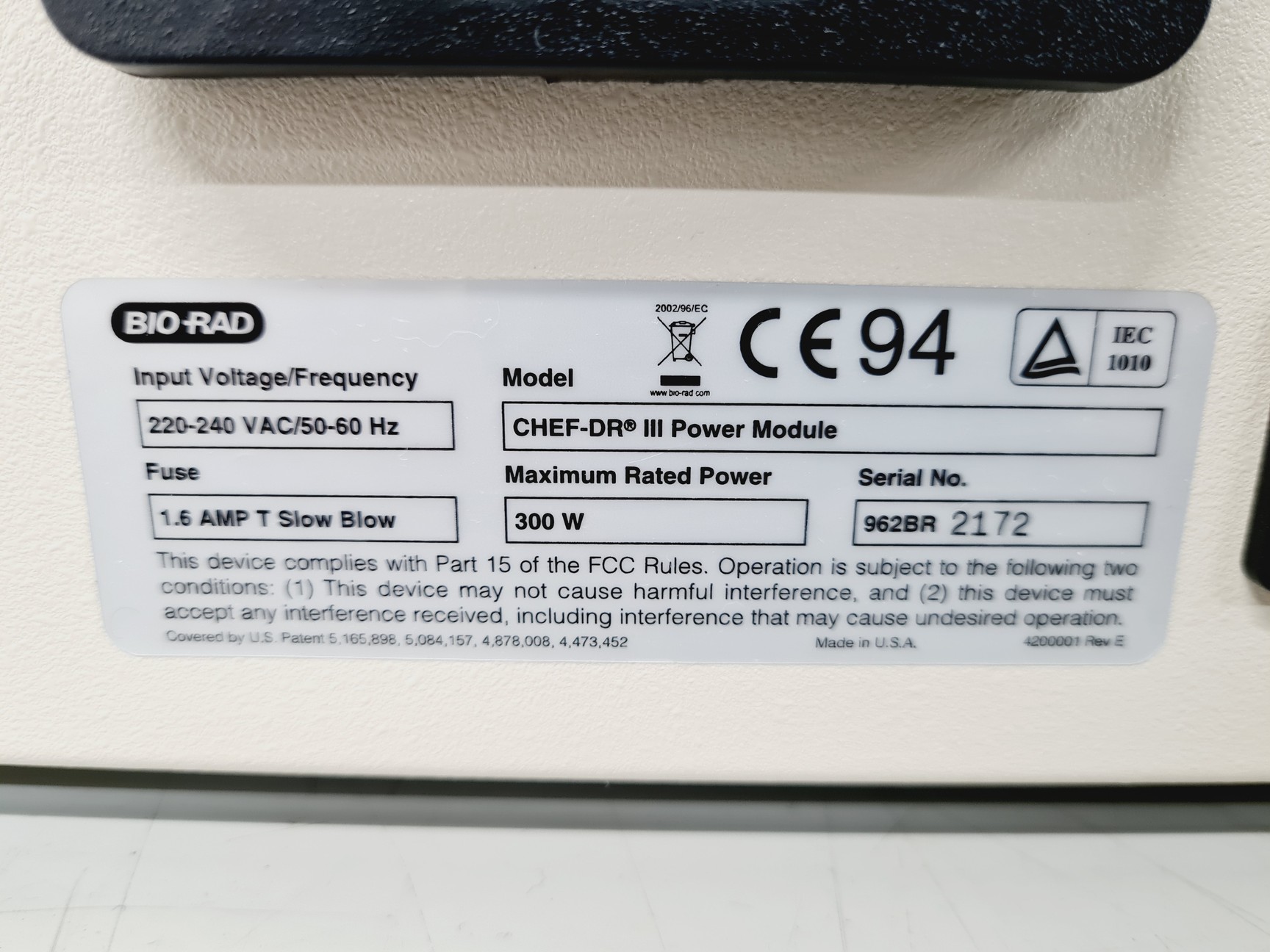 Image of Bio-Rad CHEF-DR III Pulsed Field Electrophoresis System