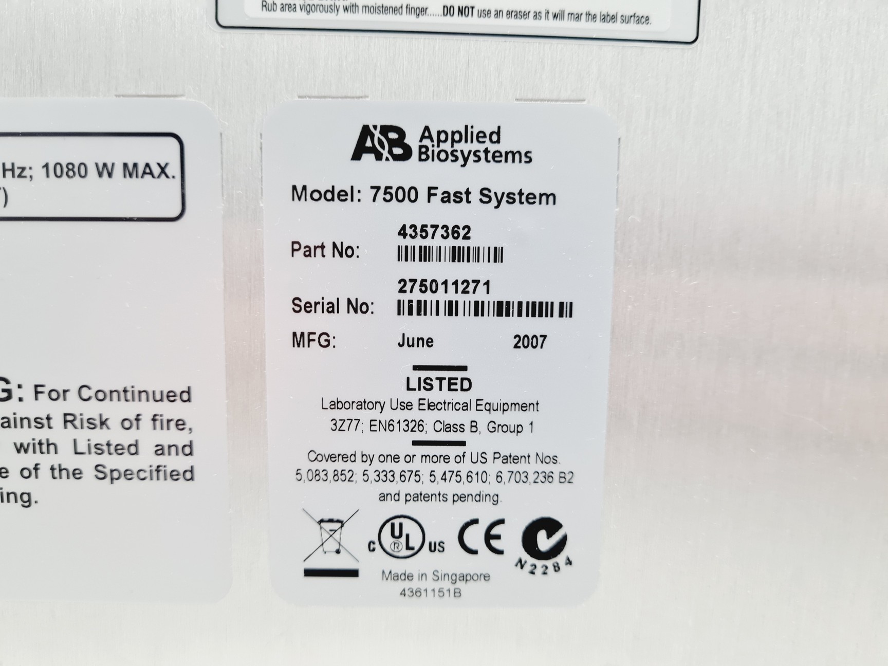 Image of Applied Biosystems 7500 Fast Real-Time PCR System Lab
