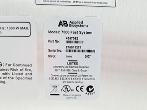 Thumbnail image of Applied Biosystems 7500 Fast Real-Time PCR System Lab