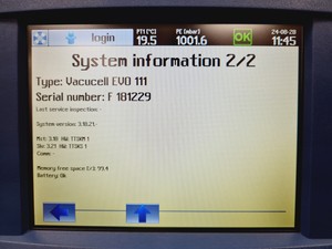 Thumbnail image of Vacucell Evo 111 Vacuum Oven w/ Vacustation & Hybrid RC 6 Pump VU 111 EVO Lab