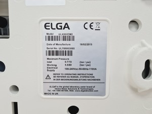 Thumbnail image of ELGA PURELAB Ultra ULXXXIOM2 MK2 Water Purifier Purification System Lab