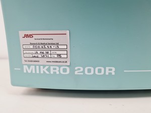 Thumbnail image of Hettich Mikro 200R Centrifuge Lab