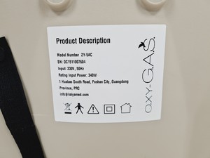 Thumbnail image of Kaiya Medical O2XY-G.A.S Oxygen Concentrator ZY-5AC Lab