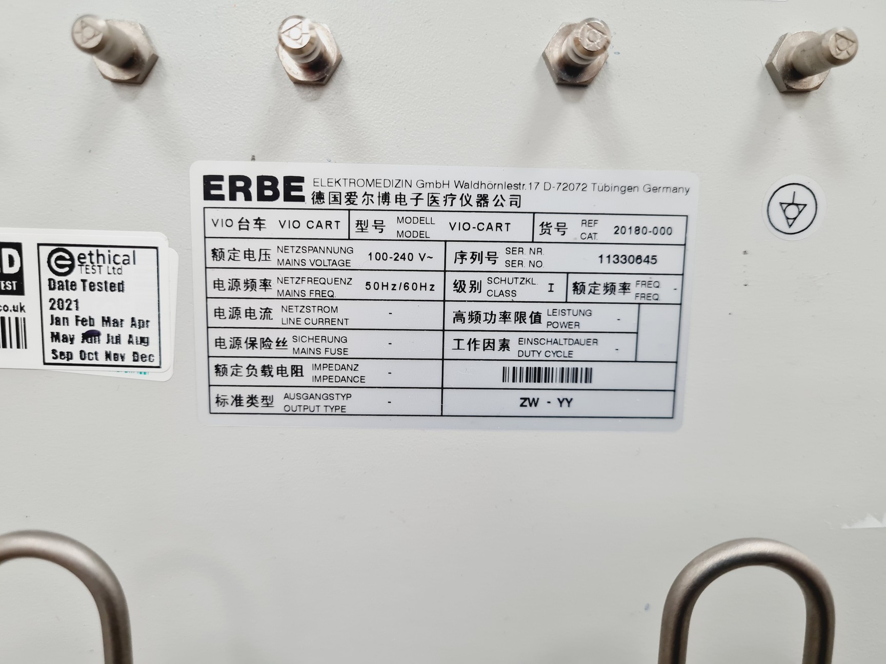 Image of Erbe EIP 2 Irrigation Pump With Vio-Cart Spares/Repair Lab