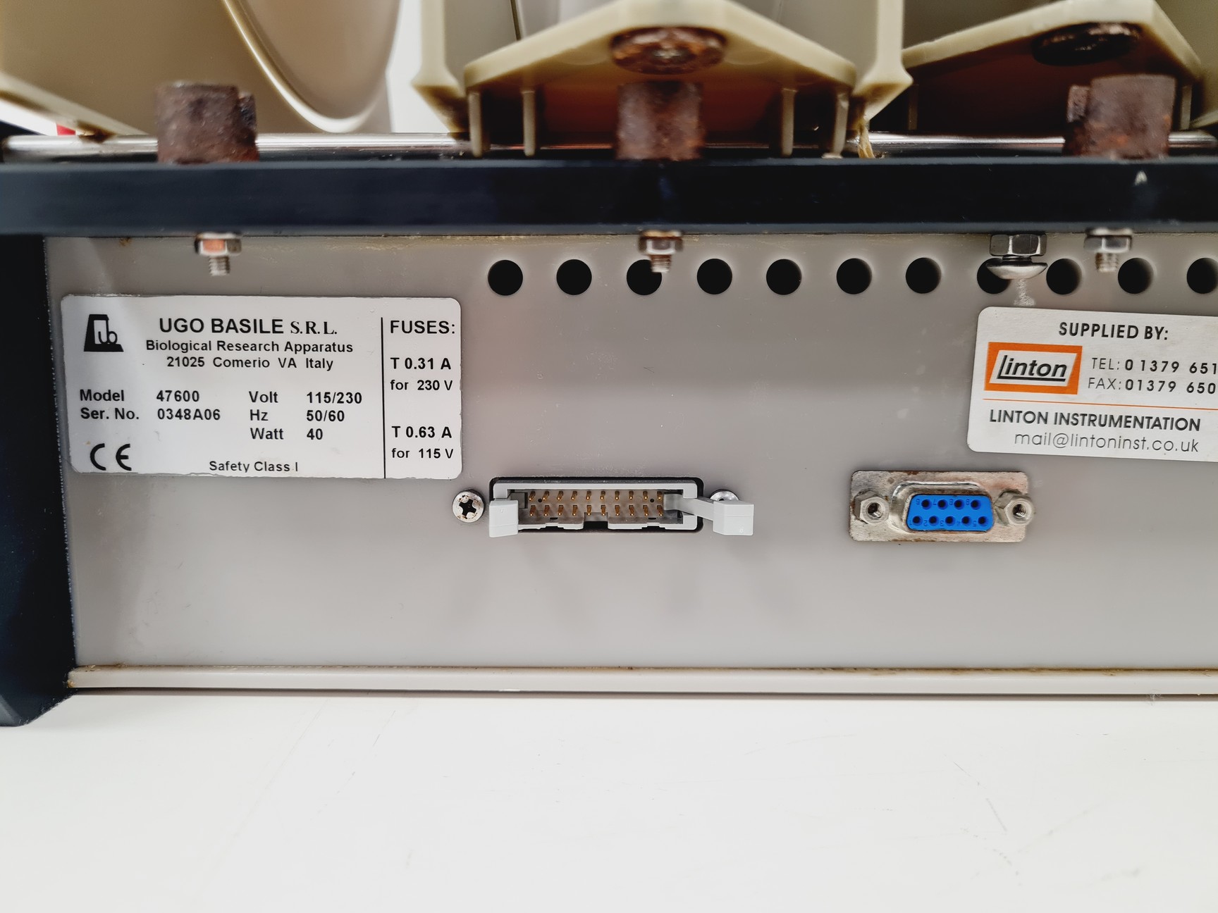 Image of Ugo Basile Rotor Rod 47600 4-Lane Rodent Treadmill Lab