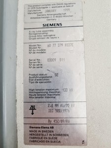 Thumbnail image of Siemens  Mobilett Plus HP Portable X-ray Machine Labs