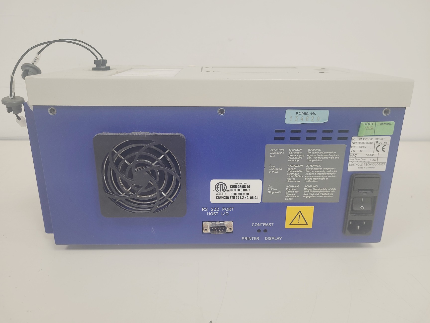 Image of Berthold Technologies Lumat LB 9507 Ultra Sensitive Tube Luminoter Lab