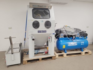 Thumbnail image of Vixen Aqua Blast 915 Wet Blasting Cabinet with Air Compressor and Salt Trolley