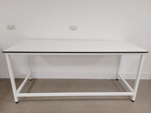 Thumbnail image of 3 x White Trespa Tables 75x200x89cm LWH Lab