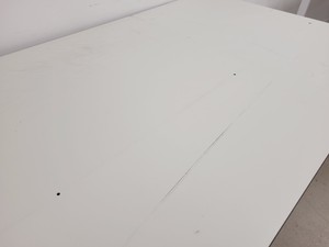 Thumbnail image of 3 x White Trespa Tables 75x200x89cm LWH Lab