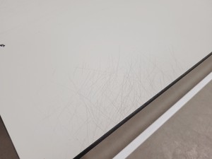 Thumbnail image of 3 x White Trespa Tables 75x200x89cm LWH Lab