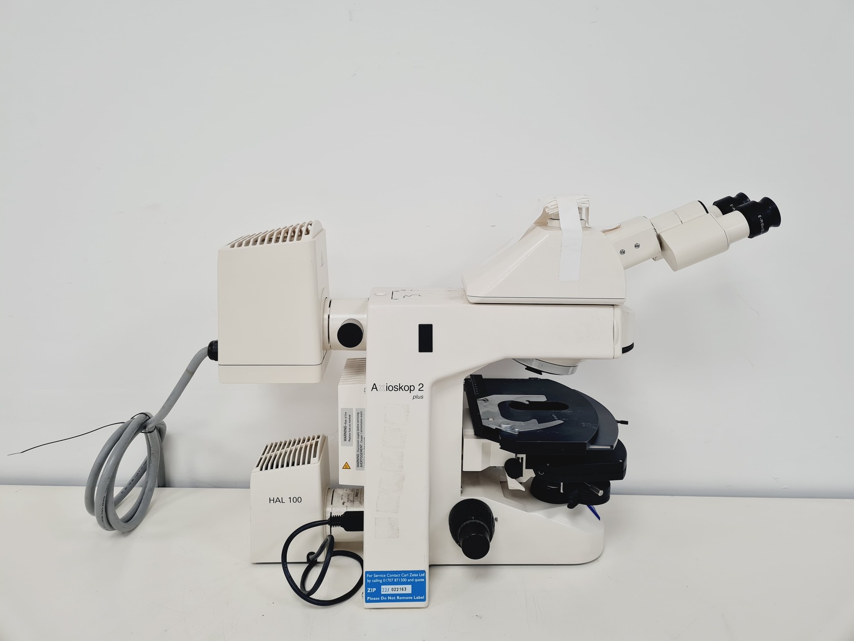 Image of Zeiss Axioskop 2 Plus Microscope With FluoArc Power Supply Lab