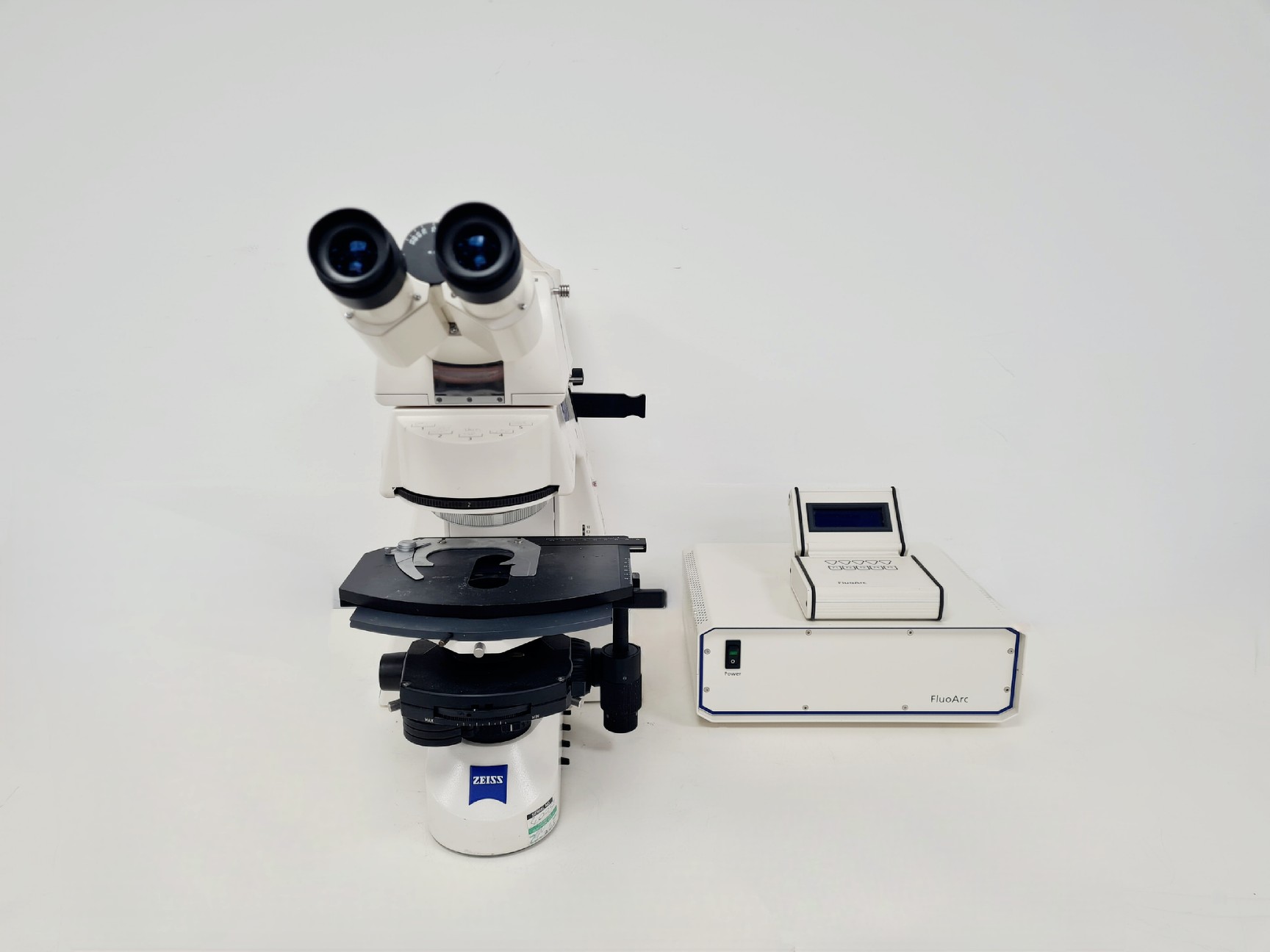 Image of Zeiss Axioskop 2 Plus Microscope With FluoArc Power Supply Lab