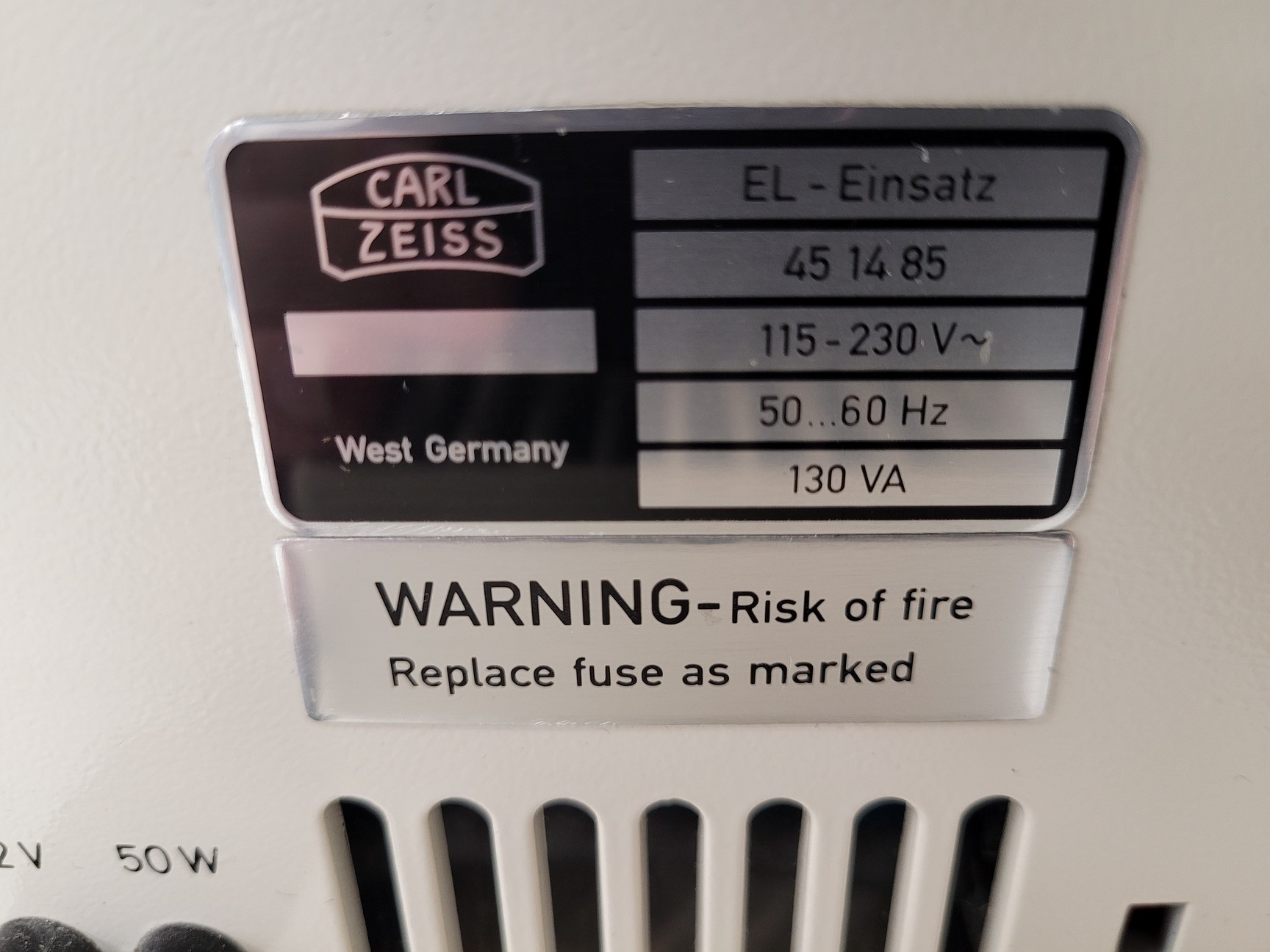 Image of Zeiss Axioskop Microscope w/ J04Z0H Power Supply Lab