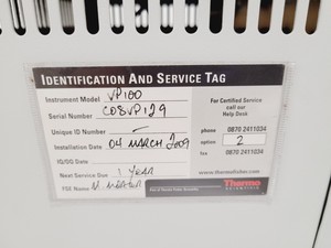 Thumbnail image of Thermo Scientific VP100 Vapour System Lab