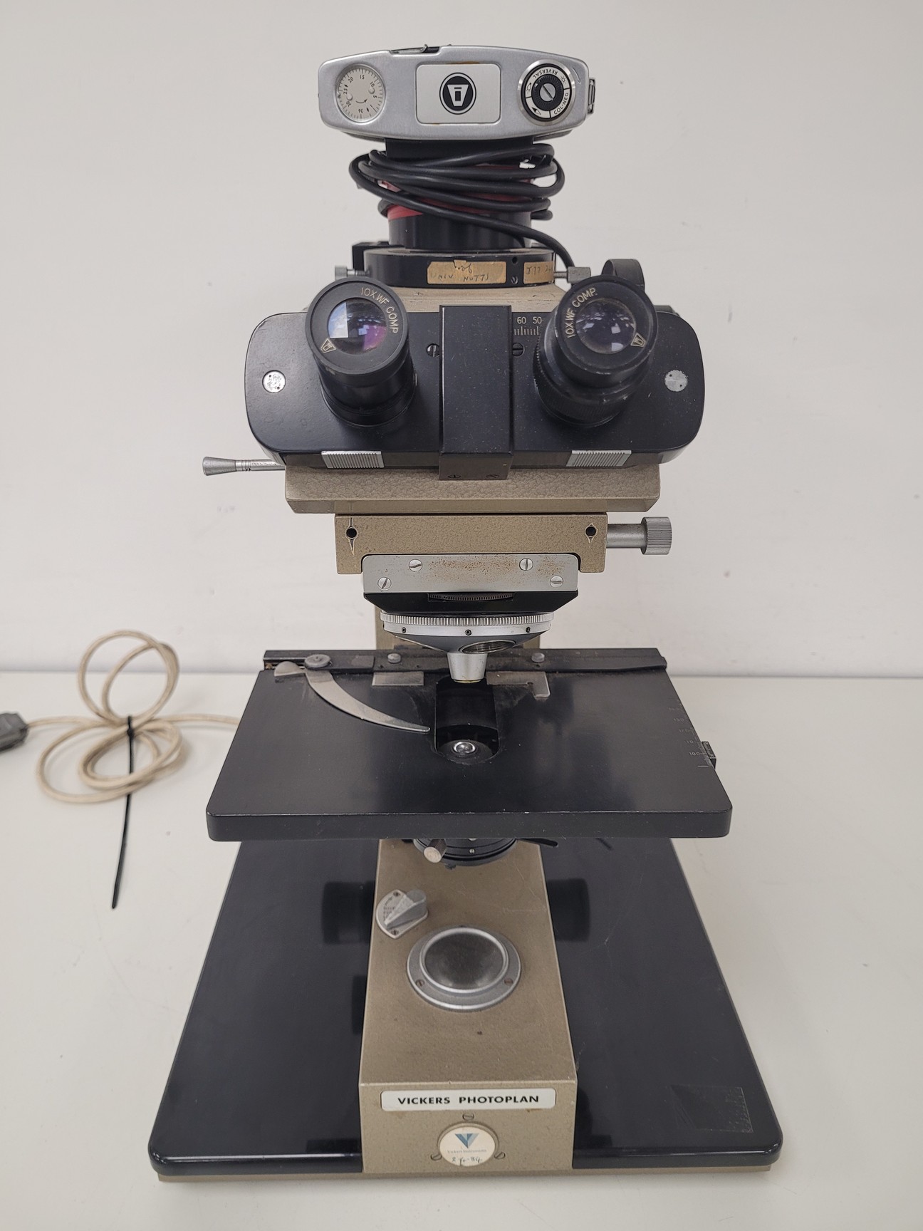 Vickers Lab Vickers M41 Photoplan Fluorescence Microscope w/ Microplan 40/0.7 ...