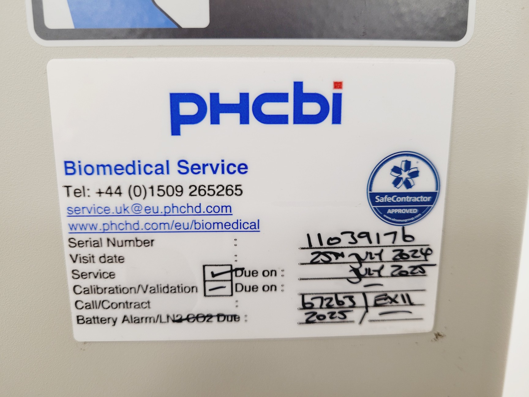 Image of Sanyo MDF-U730M Biomedical Freezer Lab