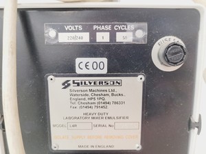 Thumbnail image of Silverson L4R High Shear Homogenizer Lab Mixer Emulsifier Lab