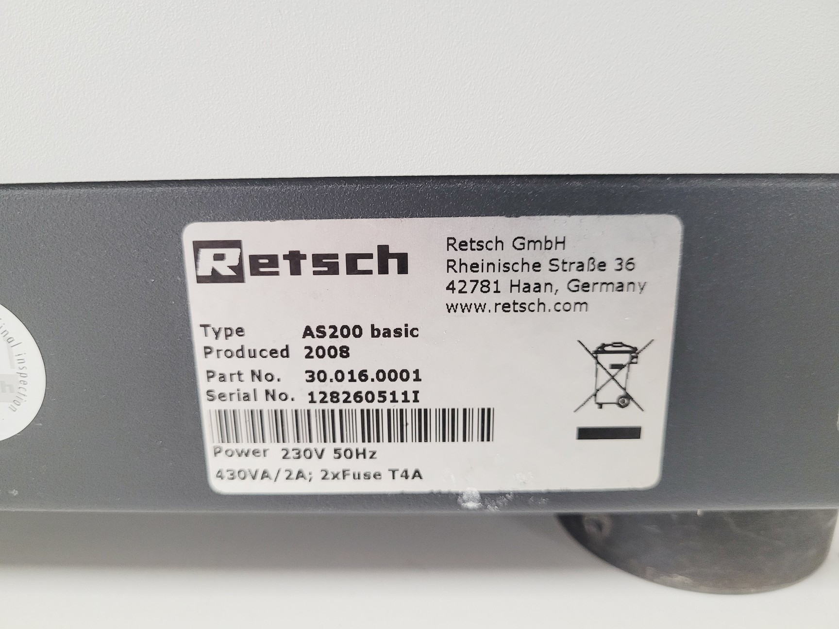 Image of Retsch AS 200 Vibratory Sieve Shaker Lab Spares/Repairs