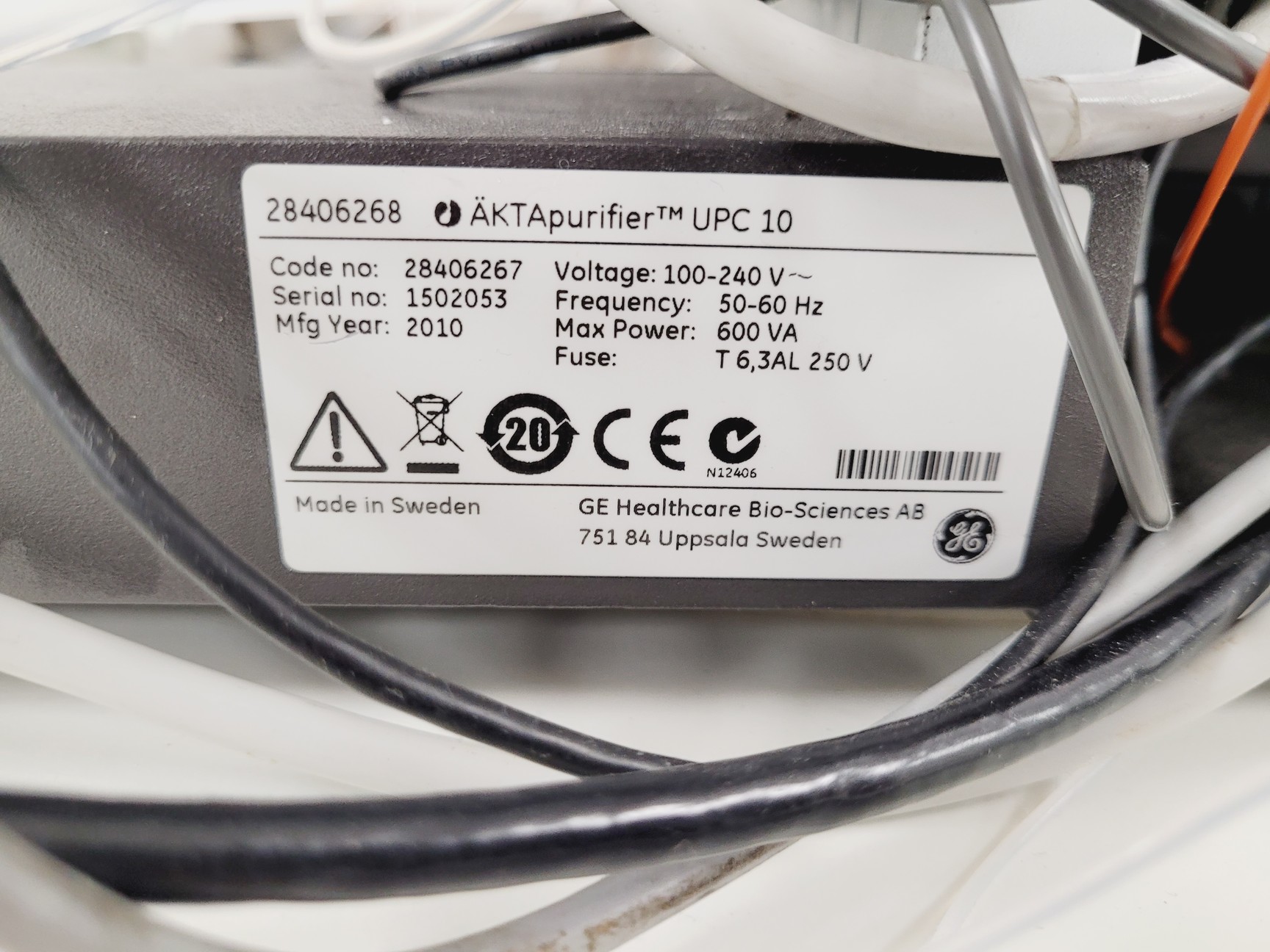 Image of GE AKTA Purifier UPC 10 FPLC System w/ FRAC-950 Fraction Collector Lab