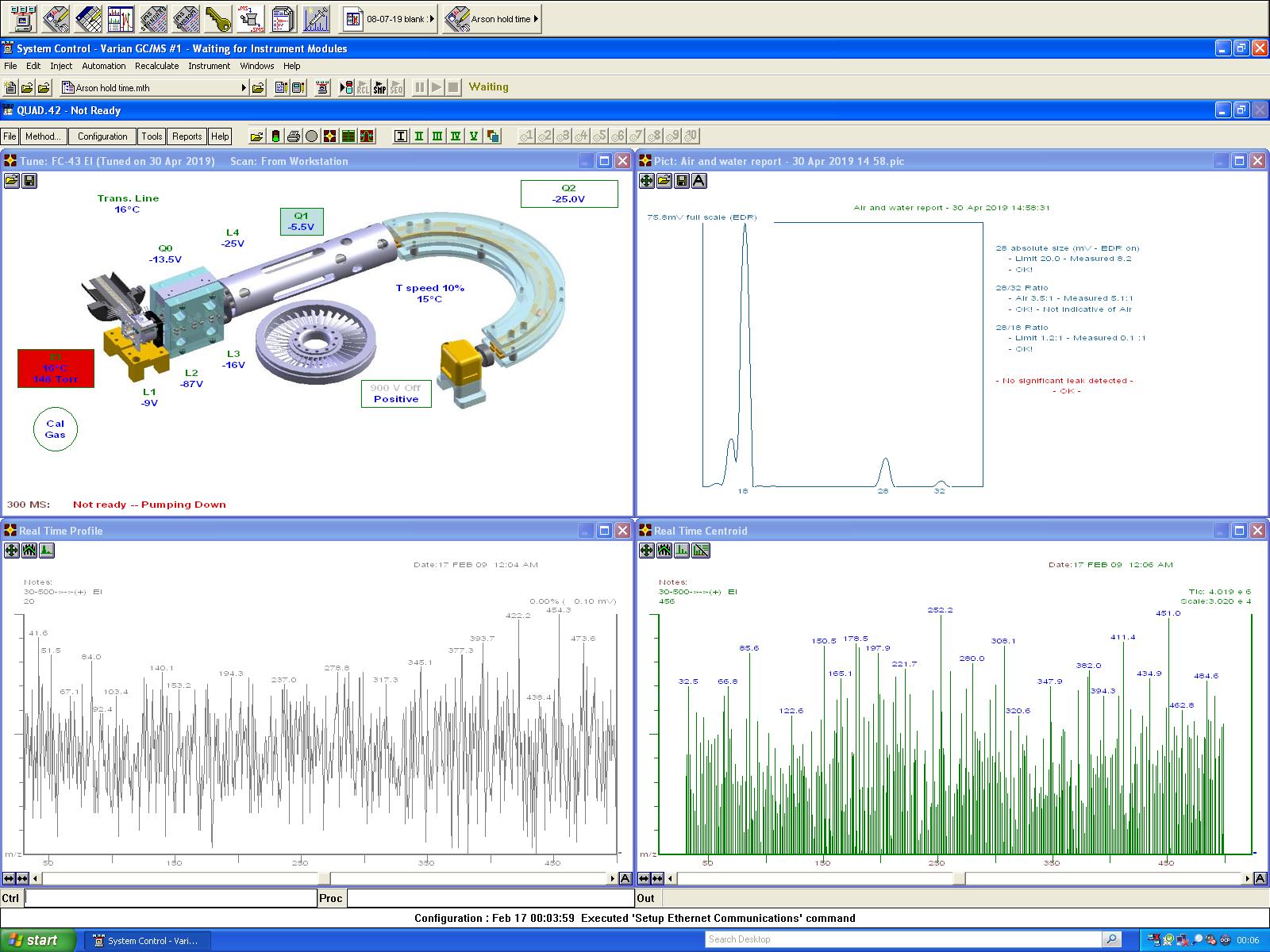 Image of Varian 450-GC GC-MS System w/ 300-MS SQ Mass Spectrometer & CP 8410 Autosampler