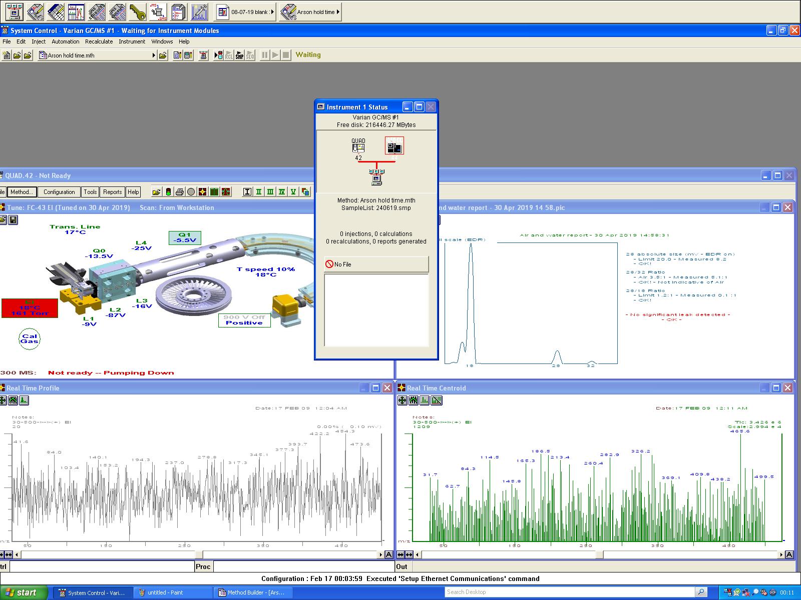 Image of Varian 450-GC GC-MS System w/ 300-MS SQ Mass Spectrometer & CP 8410 Autosampler