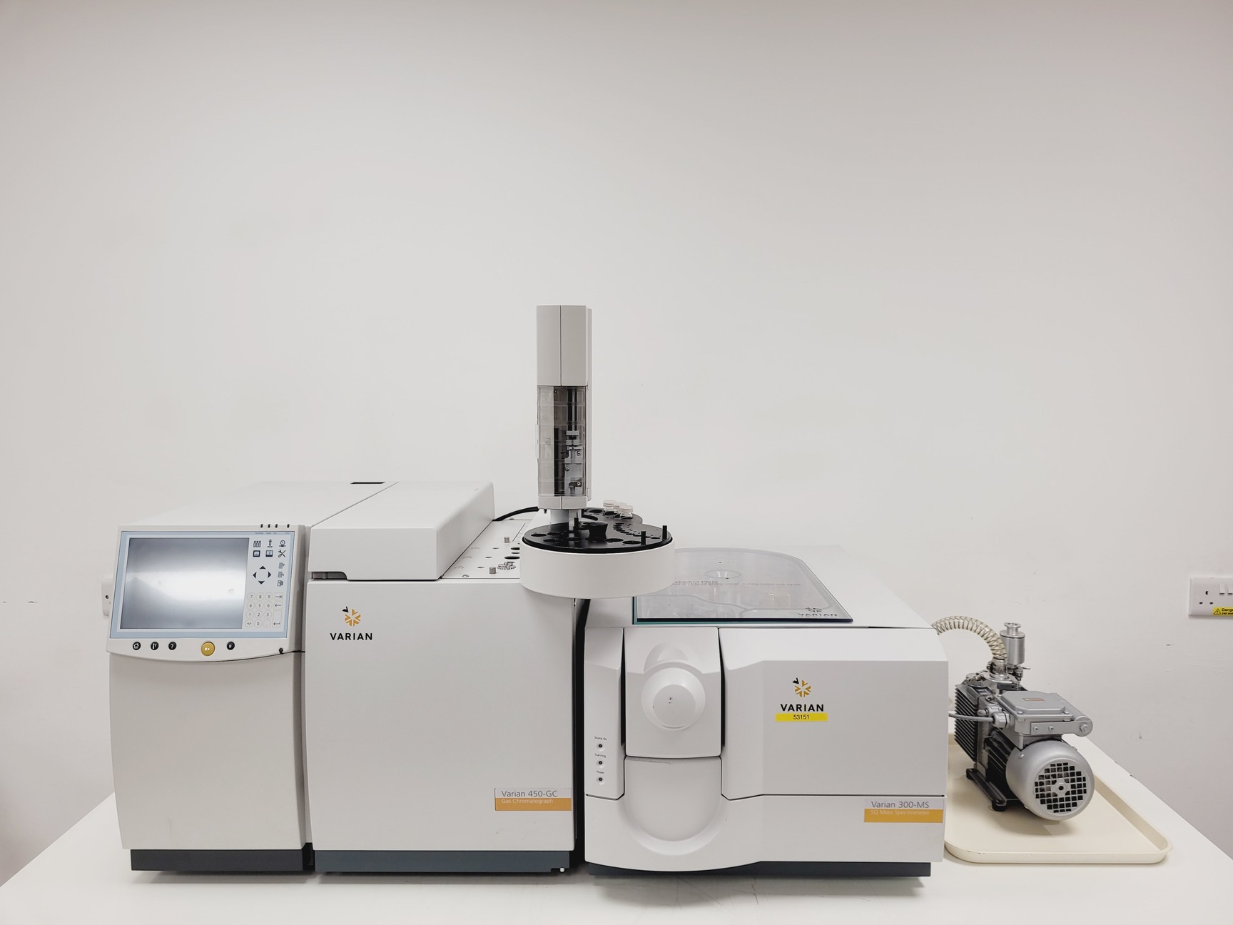 Image of Varian 450-GC GC-MS System w/ 300-MS SQ Mass Spectrometer & CP 8410 Autosampler