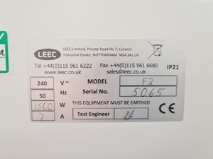 Thumbnail image of Leec F2 Glassware Drying Cabinet Lab