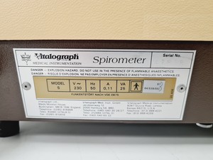 Thumbnail image of 2 x Vitalograph Spirometers Model S PFT Printer Lab