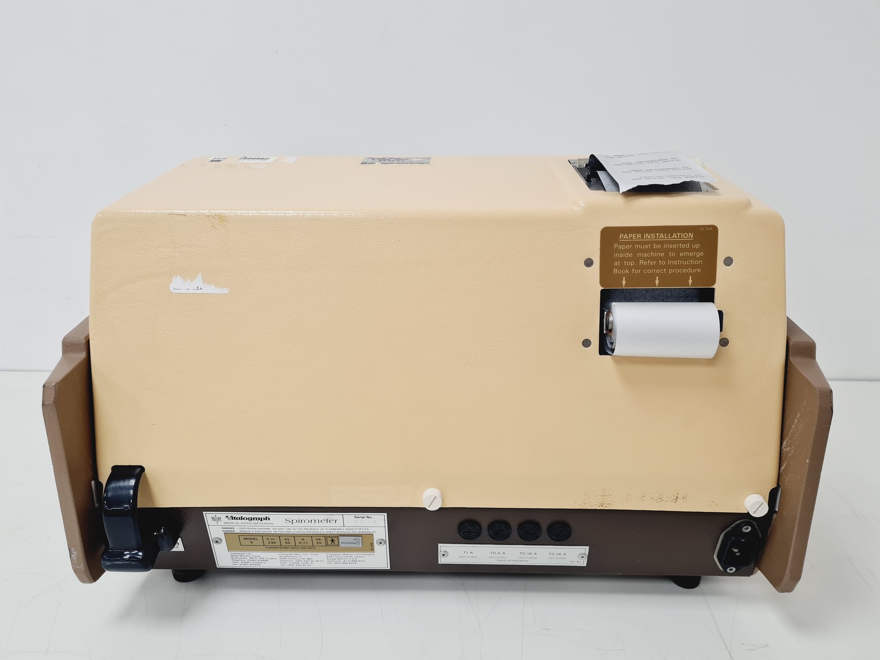 Image of 2 x Vitalograph Spirometers Model S PFT Printer Lab