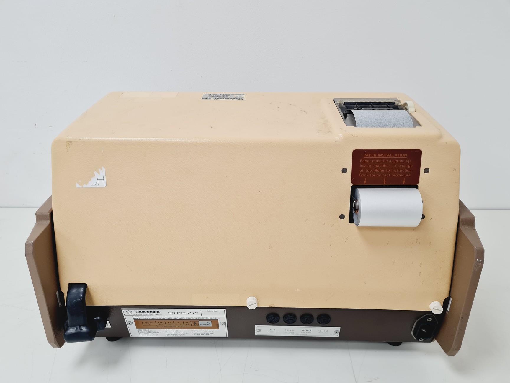 Image of 2 x Vitalograph Spirometers Model S PFT Printer Lab