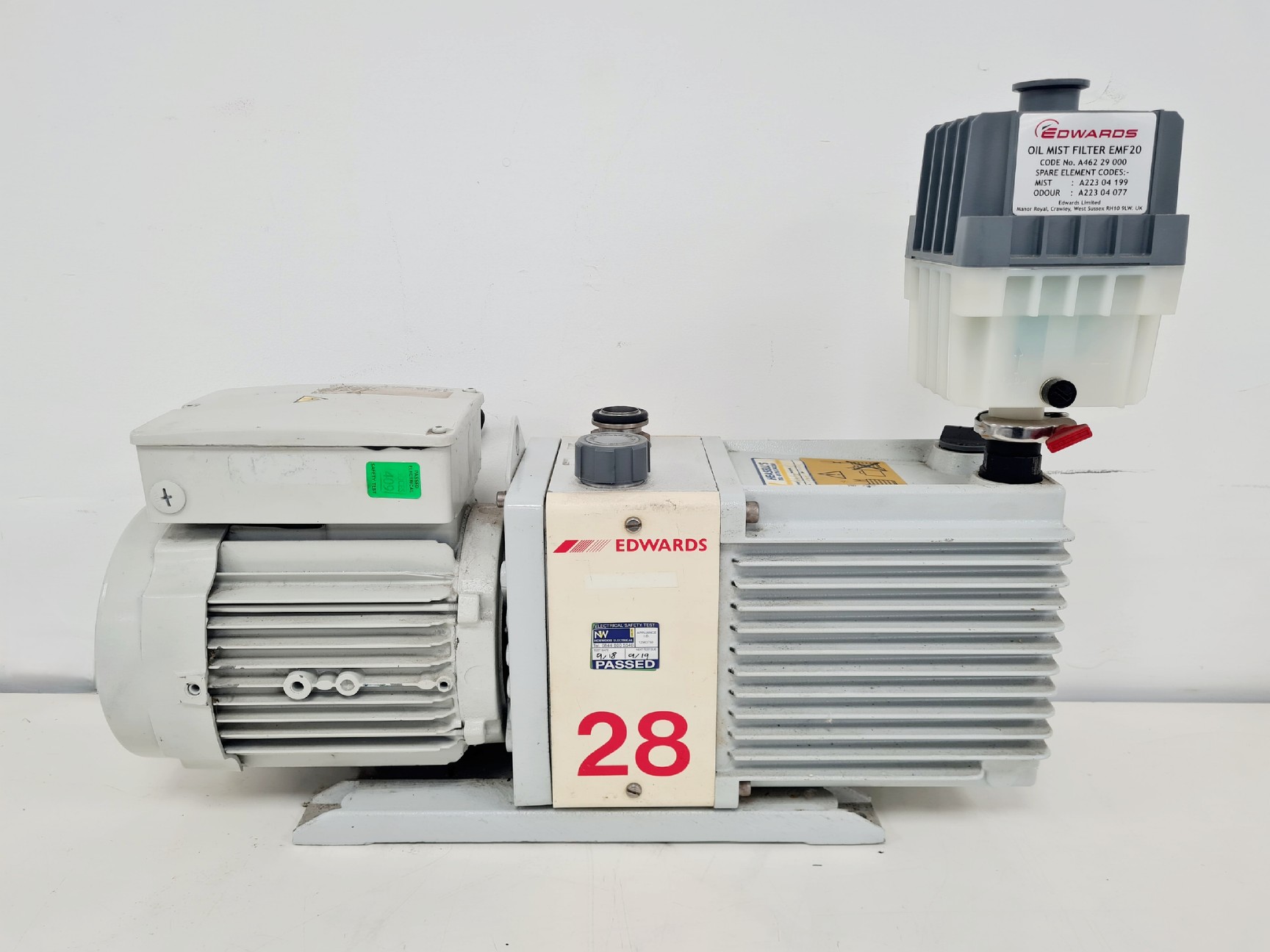 Image of Edwards Model E2M28 Rotary Vane Vacuum Pump 