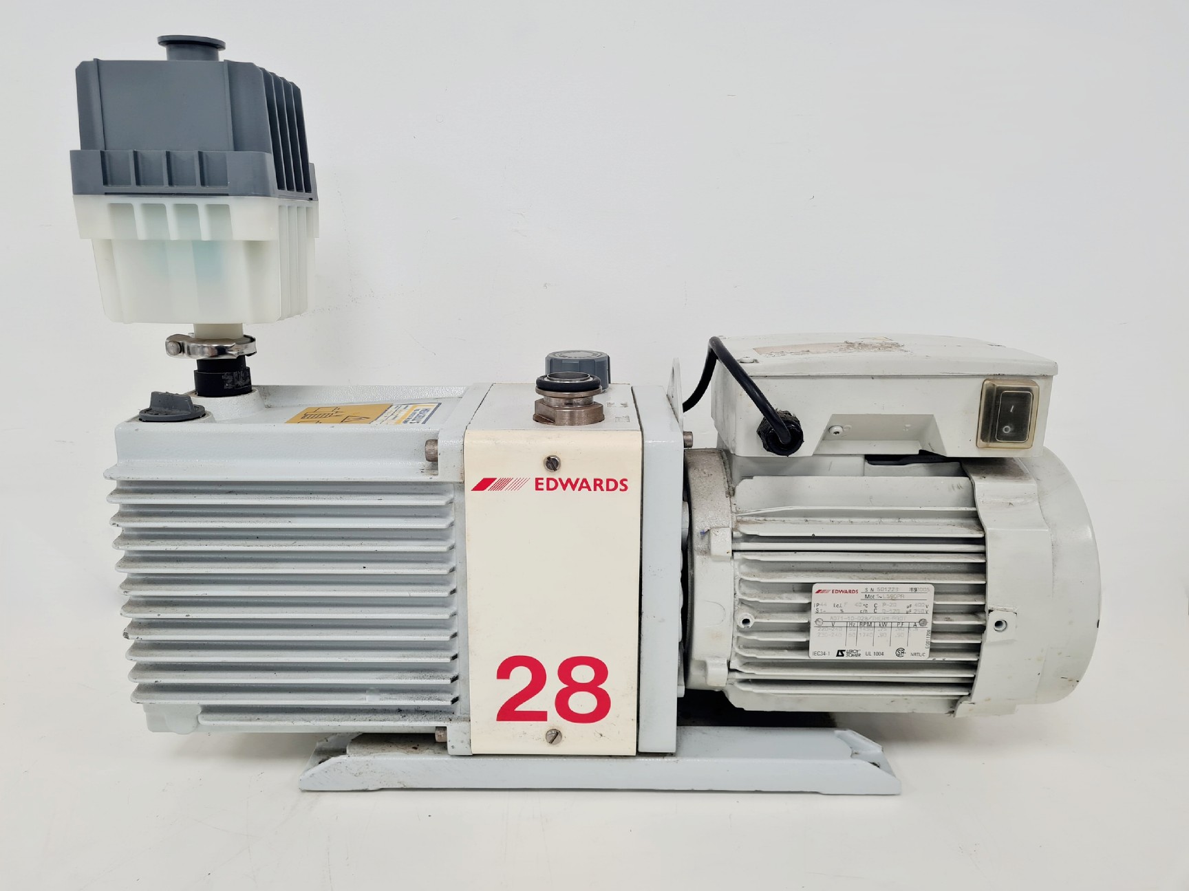 Image of Edwards Model E2M28 Rotary Vane Vacuum Pump 