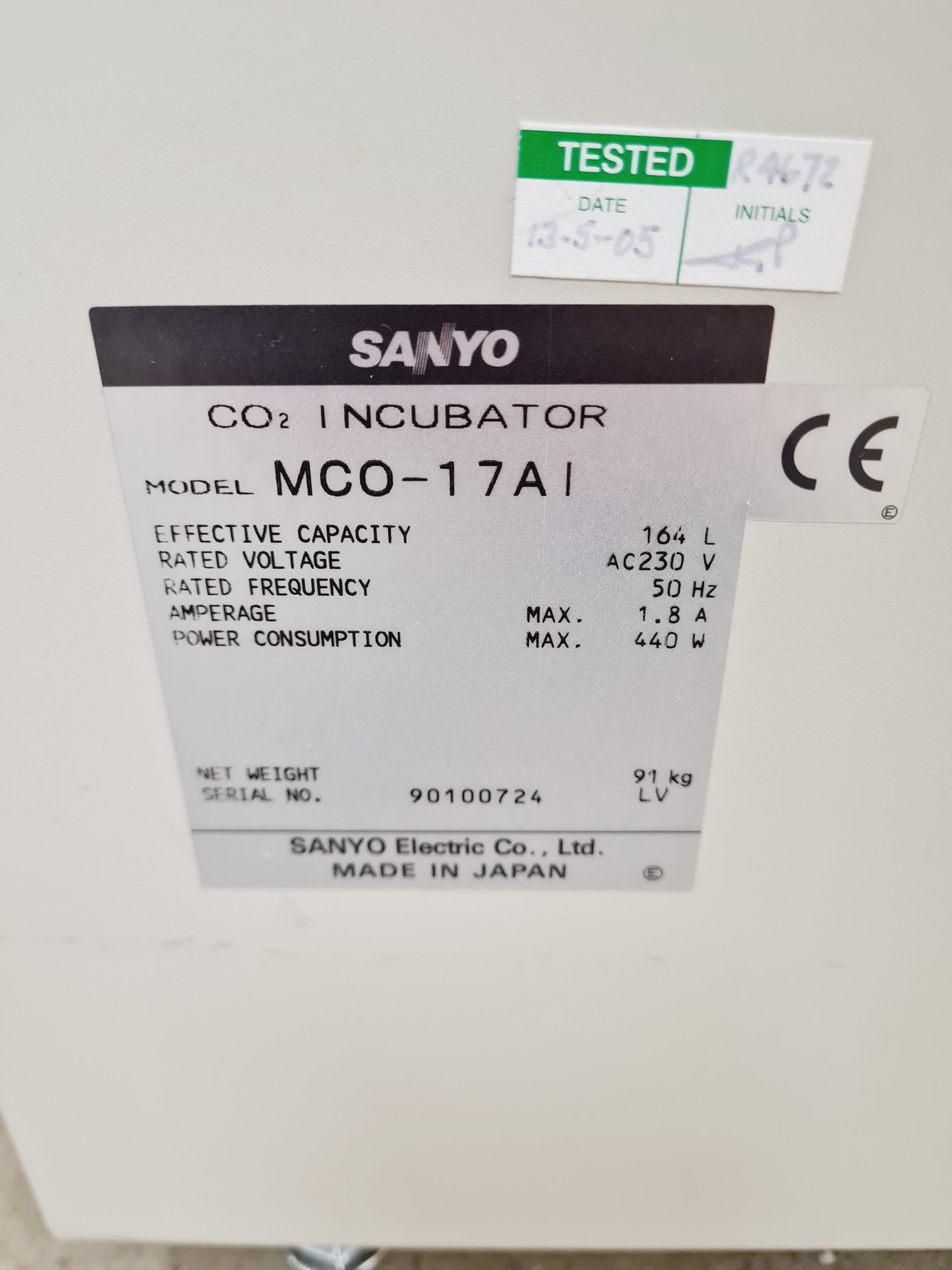 Image of Sanyo MCO-17AI CO2 Incubator Lab