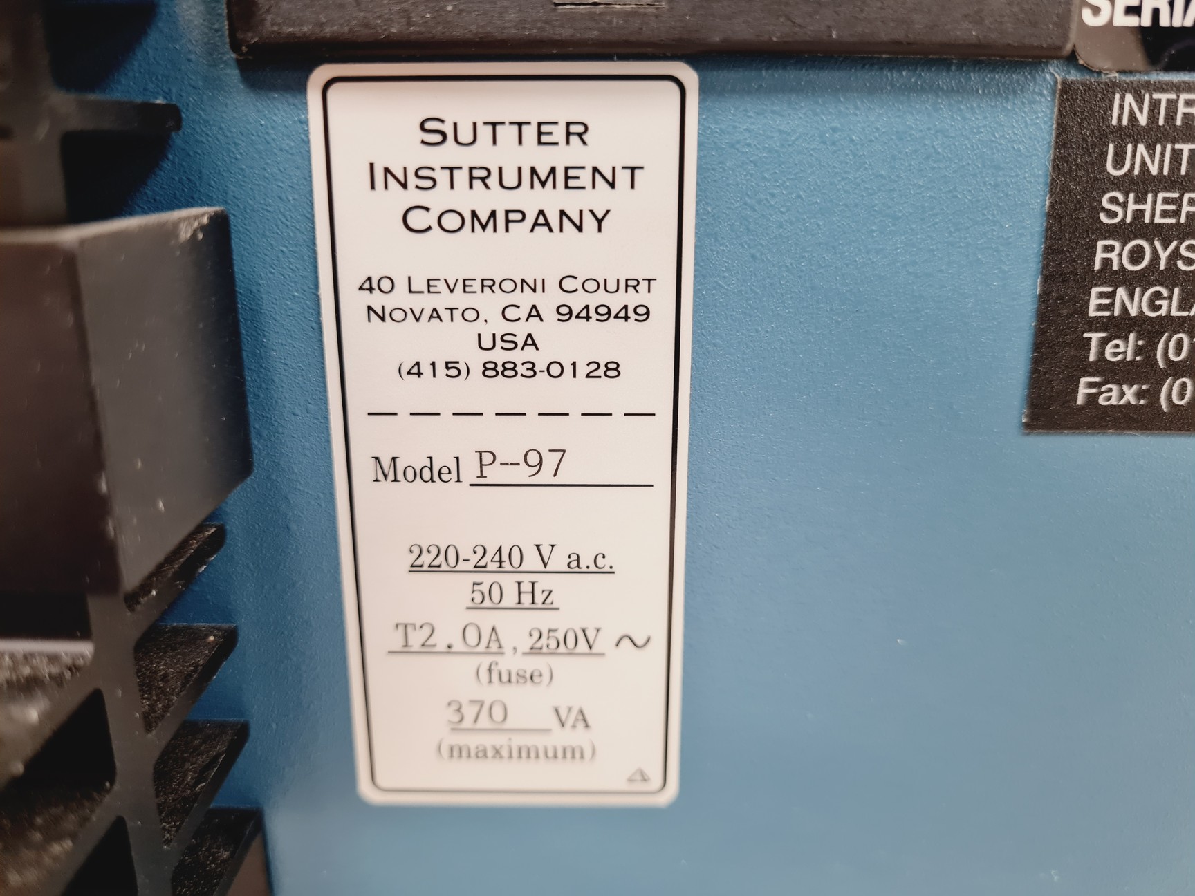 Image of Sutter Instruments P-97 Micropipette Puller Lab
