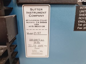 Thumbnail image of Sutter Instruments P-97 Micropipette Puller Lab