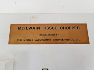 Thumbnail image of Mickle McIlwain Tissue Chopper MTC/1 Lab