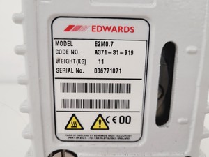 Thumbnail image of Edwards E2M0.7 Rotary Vane Vacuum Pump Lab