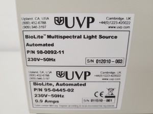 Thumbnail image of UVP BioSpectrum 800 MultiSpectral Imaging System And UVP Light Source Lab