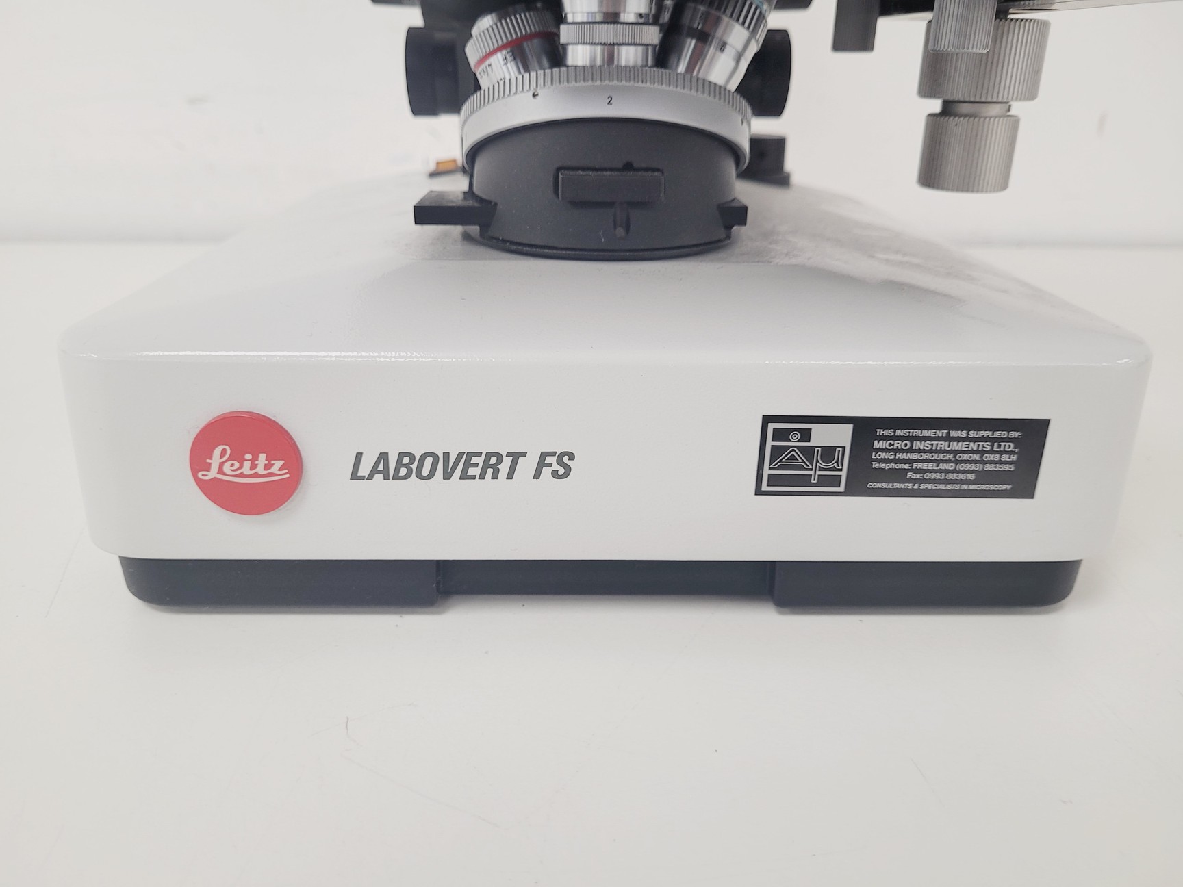 Image of Leica Leitz Labovert FS Microscope With Leica 12V/100W Power Supply Lab