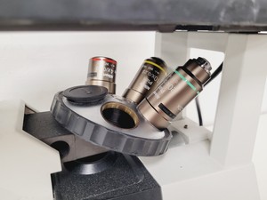 Thumbnail image of Nikon Eclipse TS100 Microscope w/ 3 x Objectives 4X/0.10, 10X/0.25, 20X/0.40 Lab