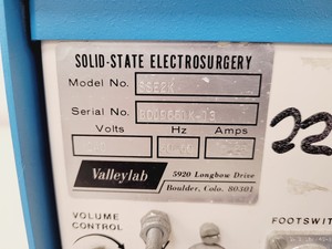 Thumbnail image of ValleyLab SSE2K Solid-State ElectroSurgical Unit Lab