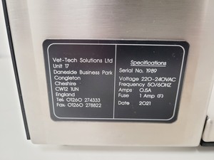 Thumbnail image of Vet-Tech Solutions LTD Model-HEO13 Lab Spares/Repairs