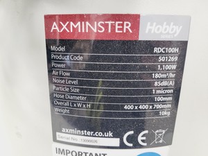Thumbnail image of Axminster Hobby Series Vacuum Extractor Model-RDC100H