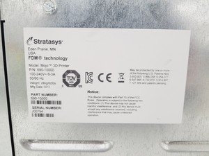 Thumbnail image of Stratasys Mojo 3D Printer Unit Lab