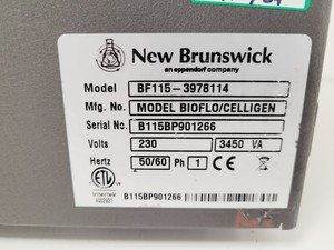 Thumbnail image of New Brunswick BioFlo/CelliGen 115 Fermentor Bioreactor BF115-3957109 Lab Faulty