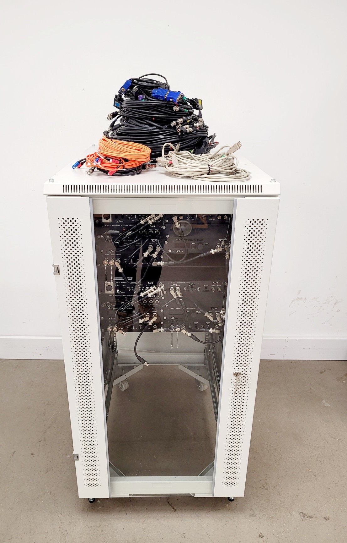 Sound Engineering Rack with Mixing Modules TDT Tucker Davies ...