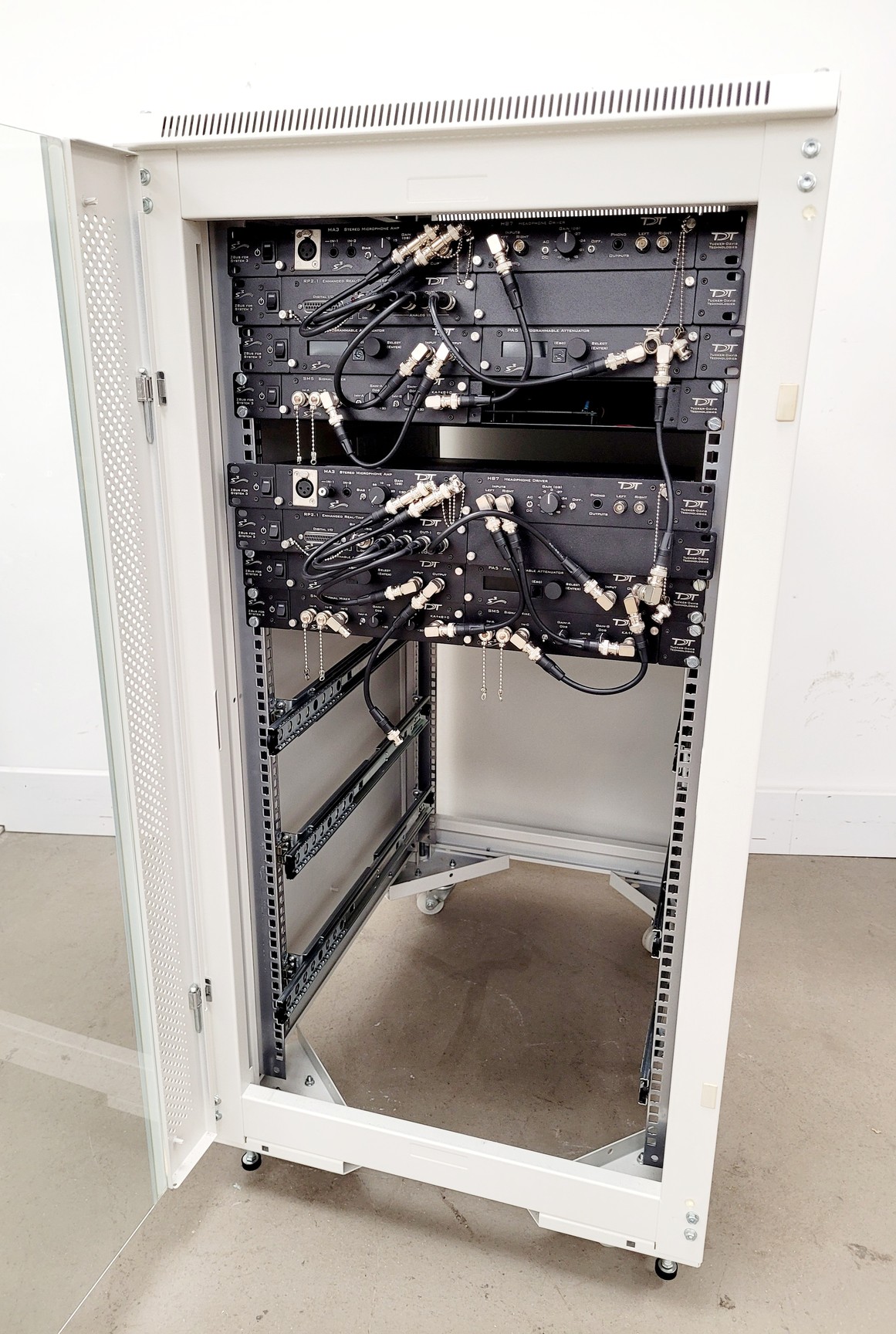 Sound Engineering Rack with Mixing Modules TDT Tucker Davies ...