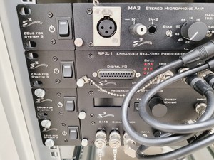 Thumbnail image of Sound Engineering Rack with Mixing Modules TDT Tucker Davies Technologies Lab